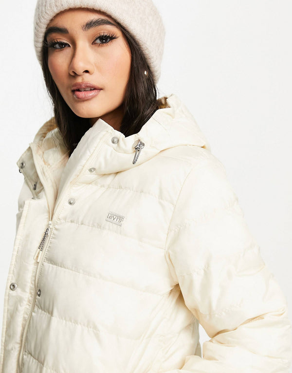 Levi's puffer jacket in ecru