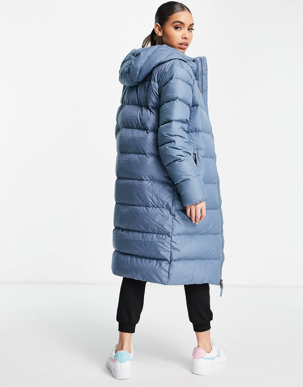 Jack Wolfskin Crystal Palace long hooded coat in navy