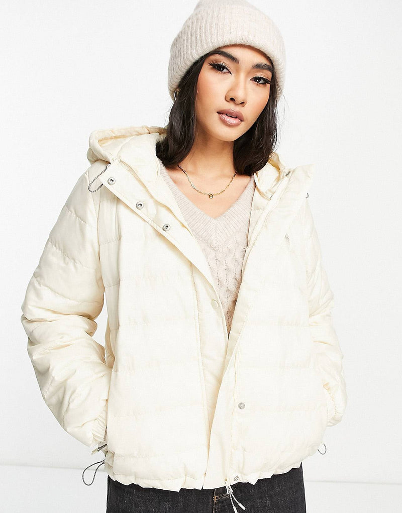 Levi's puffer jacket in ecru