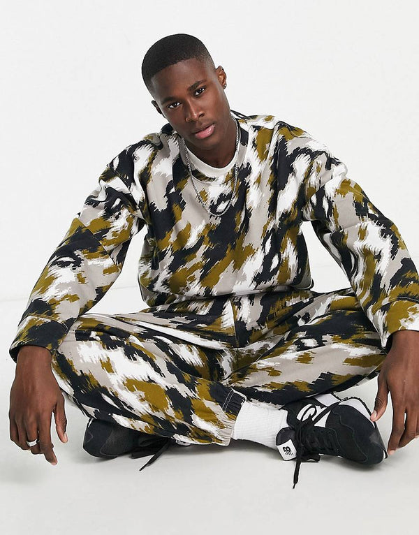 Topman camo print co-ord