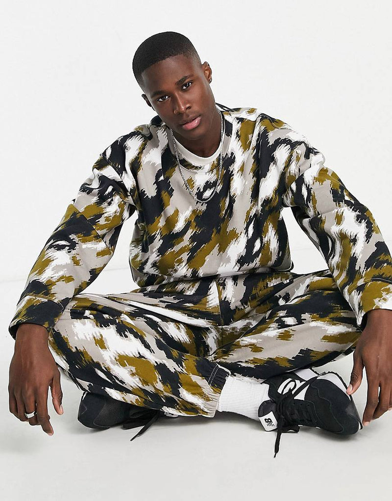 Topman camo print co-ord