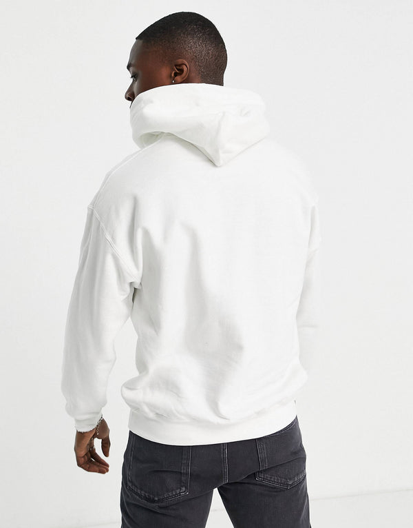Topman oversized hoodie with photographic city print in white WHITE SIZE