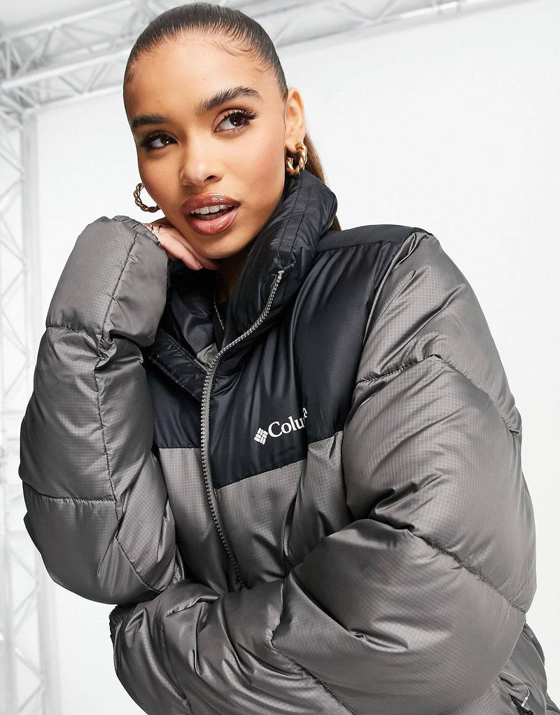 Columbia Puffect jacket in grey Exclusive at ASOS